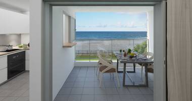 a vendre t2 neuf avec vue mer et piscine a royal key le moule