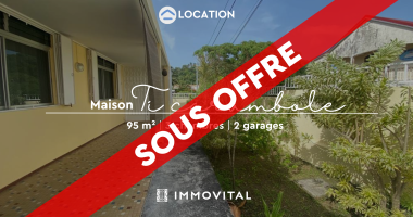 À gourbeyre, maison avec terrasse à louer avec ivbt