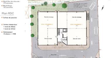 mise en location - local professionnel à calebassier