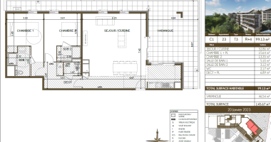 magnifique appartement neuf à la vente  - résidence le belvédère martinique - loi pinel