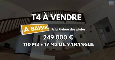 vente appartement t4 de 128 m2 à sainte - marie ile de la réunion