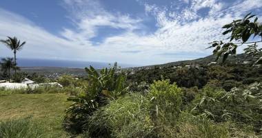 terrain plat de 1200 m2 à 350 m d'altitude, pleine vue mer et montagne, viabilisation sur le terrain.