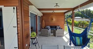 l'opportunité à saisir à bouillante : villa récente 151 m2 avec vue mer imprenable sur les ilets de malendure