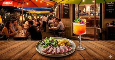 sud réunion - restaurant proche de l'océan avec belle terrasse