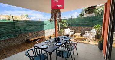 prmi : grand pourpier, appartement t3/4 de  64 m² + jardin + 2 places de parking