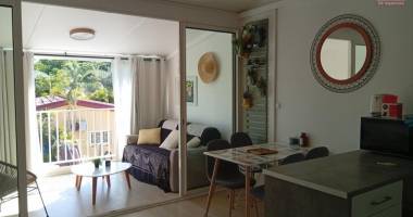 beau t2 meublé résidence lagon bleu la saline les bains