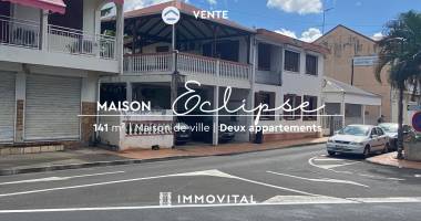 maison de ville sur deux niveaux - deux appartements  type t3   baillif bourg