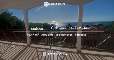 À louer - charmante maison t3 meublée à vieux-habitants