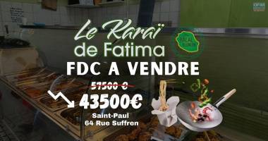 a saisir – fonds de commerce restaurant « le karaï de fatima » – saint-paul (974)