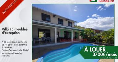 À louer   villa f5 meublée   saint-gilles-les-bains (97434)