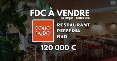 a vendre fonds de commerce restaurant - pizzeria - bar  le pomodoro au centre ville du tampon à 120 000€