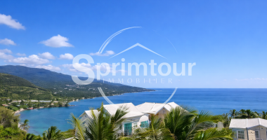bouillante   villa recente avec vue mer   cadre recherché et paisible
