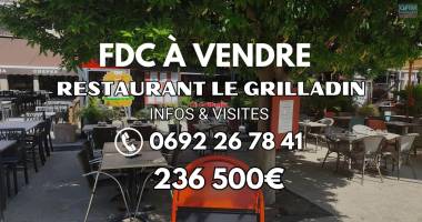 a vendre restaurant le grilladin place du marché à saint-gilles les bains | 236 500€