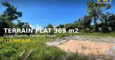 terrain  de 369 m² à quartier-français sainte suzanne