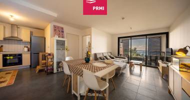 appartement duplex t3 lumineux avec vue mer, terrasse et parking ? saint-denis colline des camélias