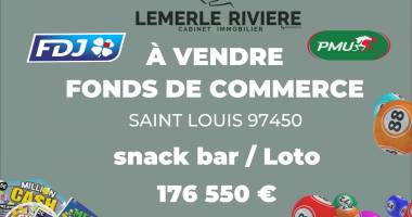 fonds de commerce À vendre – saint-louis (97450) emplacement stratégique – centre-ville