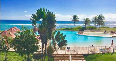 anse des rochers 1/4 de villa t2 rdc meuble de 36 m2 citerne plage et piscine