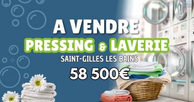 a vedre | pressing & laverie – une activité essentielle avec clientèle fidèle à saint-gilles les bains | 58 500€