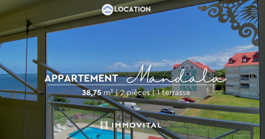 appartement t2 avec terrasse et piscine   résidence sécurisée à petit-bourg