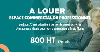 À louer  800 €– local commercial ou professionnel de 70 m² à trois mares - le tampon