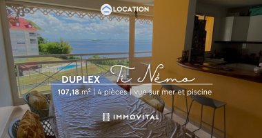 face À la mer : t4 meublÉ avec terrasse et piscine