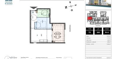appartement t2 - les terrasses de la marina - 290 000,00€