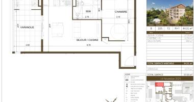 appartement t2 - r+1 - résidence le belvédère du fort