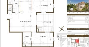 appartement t3 - r+2 - résidence belvédère du fort