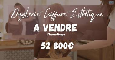 À vendre – salon de coiffure, esthétique & onglerie à l'hermitage à 52 800 €