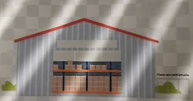 ste clotilde - entrepôt de 200 m² sur terrain 500 m²