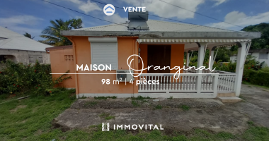 vente maison t4 de plain-pied avec grand jardin arboré - guery anse-bertrand