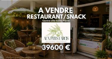 À vendre – fonds de commerce aux p'tits farcis à 39 600€ – centre-ville de saint-pierre