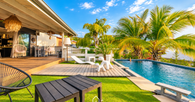 trois bassins (la reunion) - villa de charme t4 avec piscine + dependance