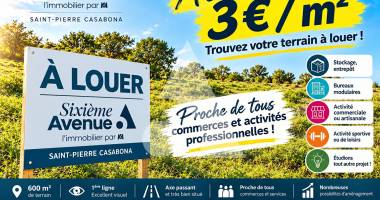 a louer ligne paradis  terrain à seulement 3 /m2